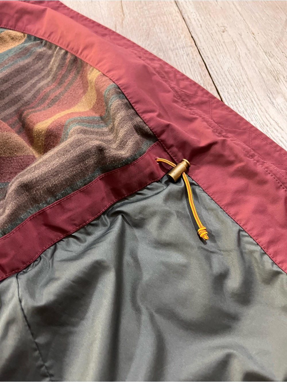 L.L.Bean Mountain Classic Water Resistant Parka Jacket Maroon Size XS - Picture 13 of 15